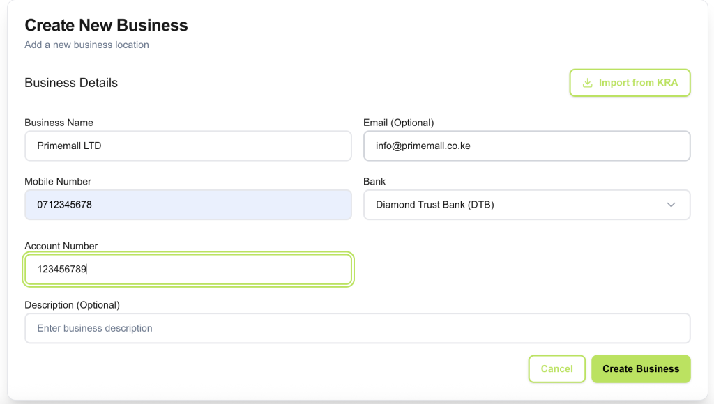 Diamond Trust Bank(DTB) API Documentation