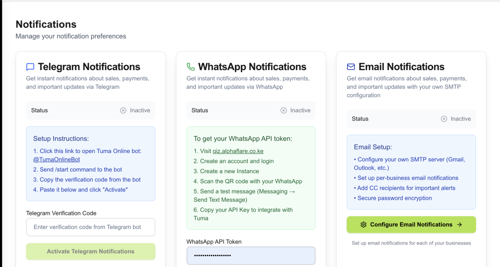 Whatsapp alerts for MPESA payments
