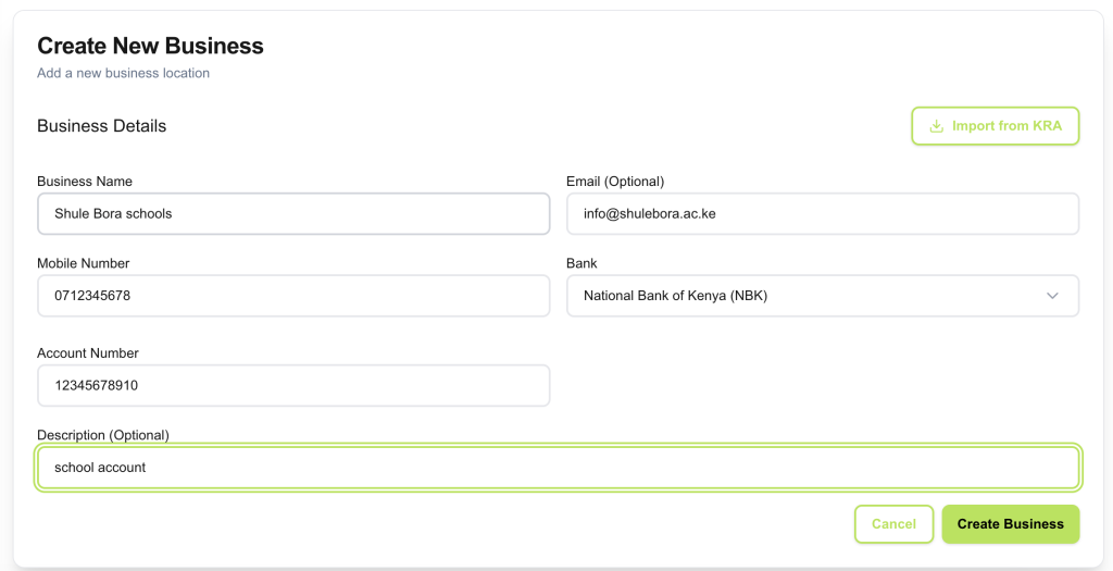 National Bank of Kenya APi docs