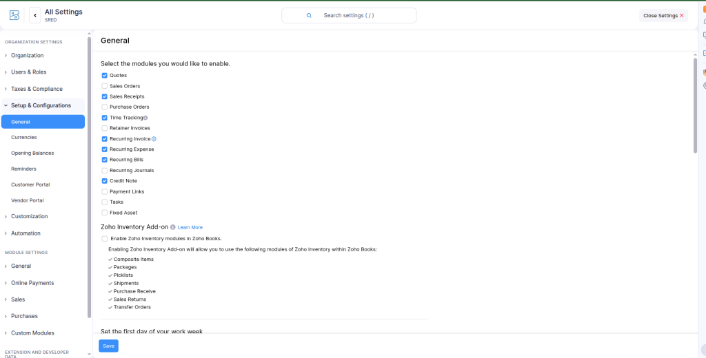Zoho Sales sync with MPESA and Bank payments